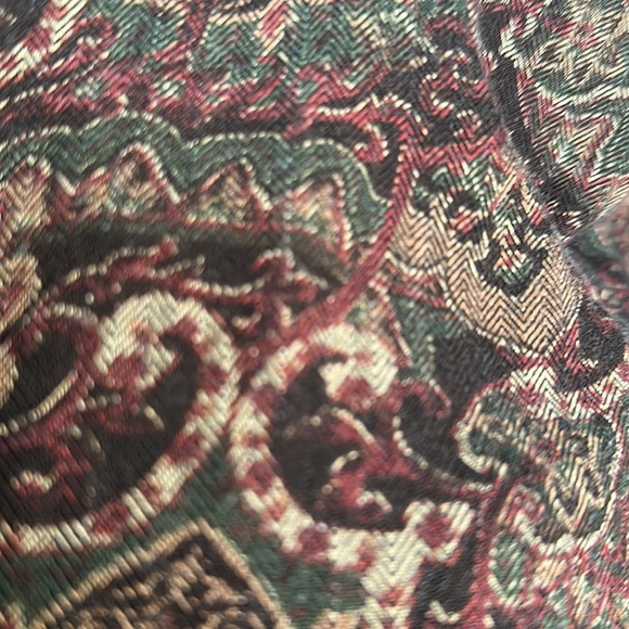 First Option Too Vintage Paisley Design Pleaded Sz XL Elastic Waist Runs… - Picture 9 of 11